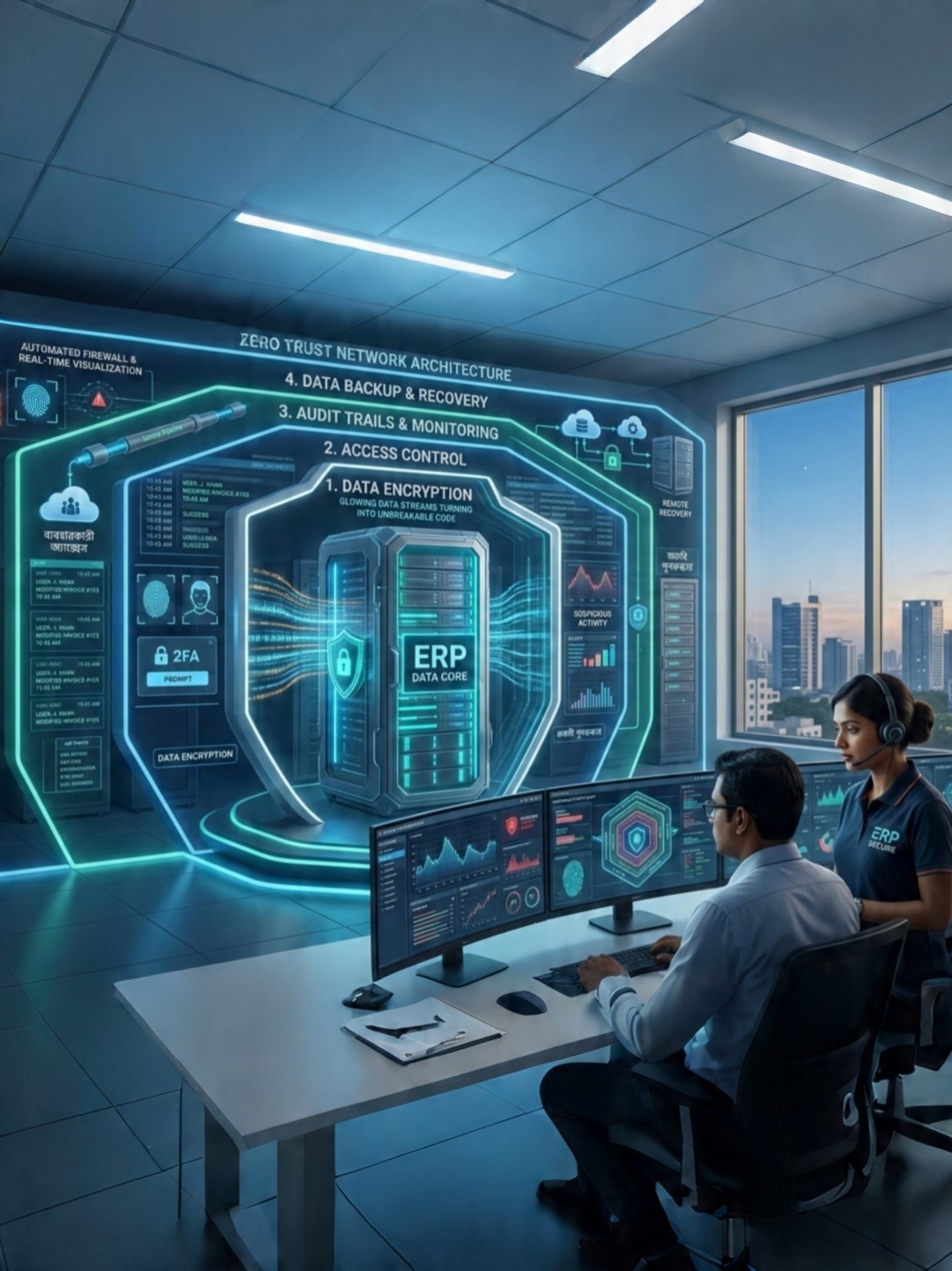 ERP data security and access control system